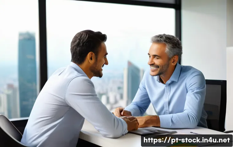 증권투자상담사와 금융상품 상담 스킬 - A professional financial consultant sitting at a modern office desk in São Paulo, Brazil, engaging i...